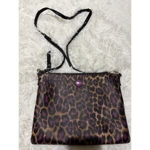 Coach Leopard Print Clutch/Crossbody